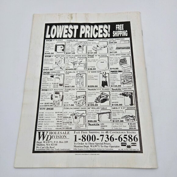 American Woodworker Magazine Lot December 1990 February April June August Decemb - Picture 3 of 15